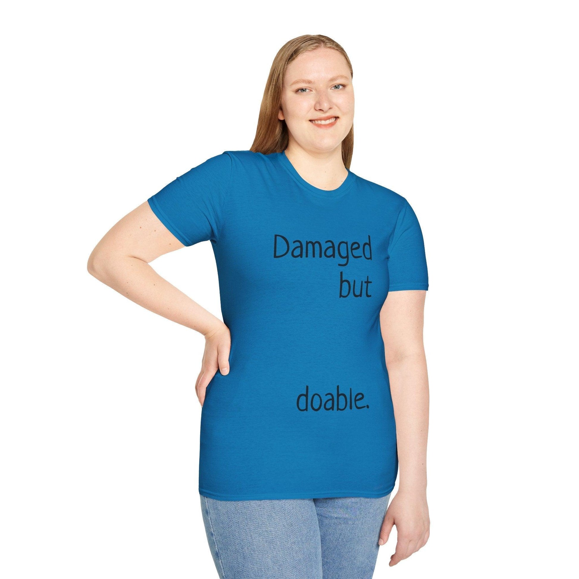 Damaged but doable. Unisex Softstyle T-Shirt - Lizard Vigilante