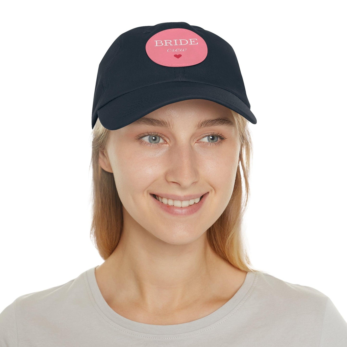 Bride Crew Dad Hat with Leather Patch (Round) - Lizard Vigilante