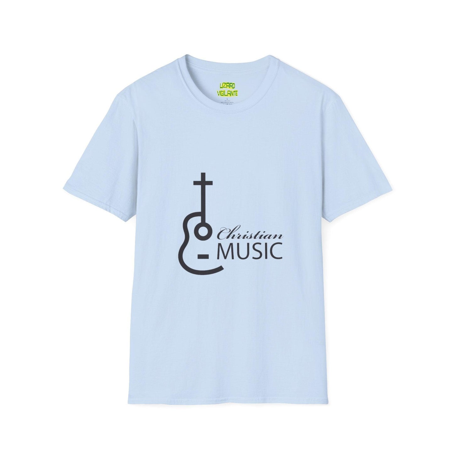 Christian Acoustic Cross Unisex Softstyle T-Shirt - Lizard Vigilante