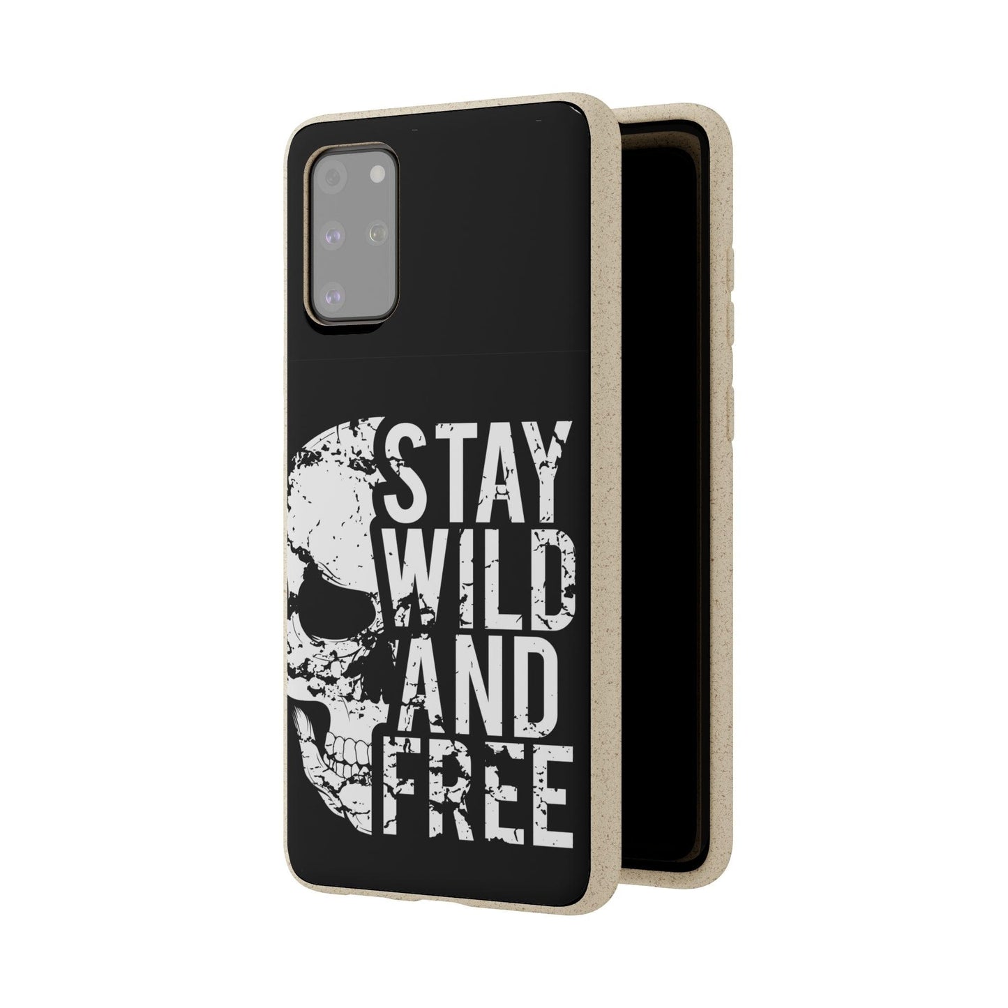 Stay Wild And Free Skull Biodegradable Cases - Lizard Vigilante