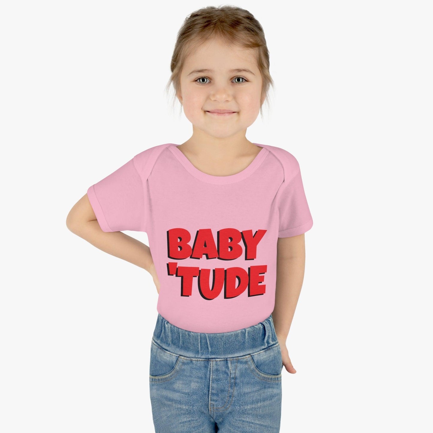 BABY 'TUDE Infant Baby Rib Bodysuit - Lizard Vigilante