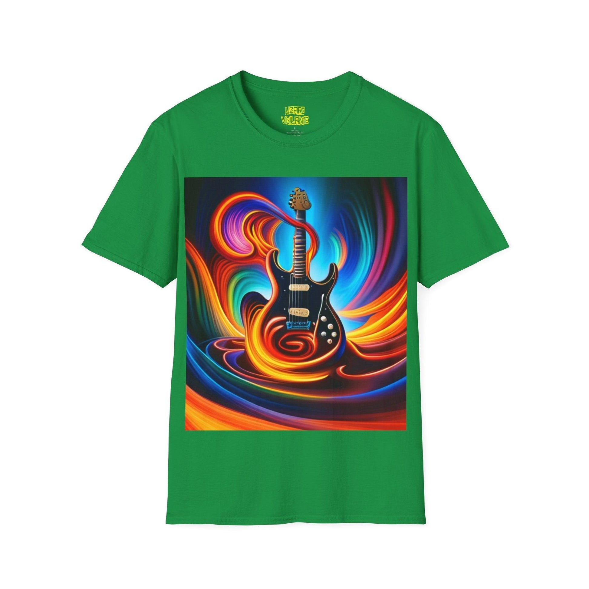 Tornado Guitar Unisex Softstyle T-Shirt - Lizard Vigilante