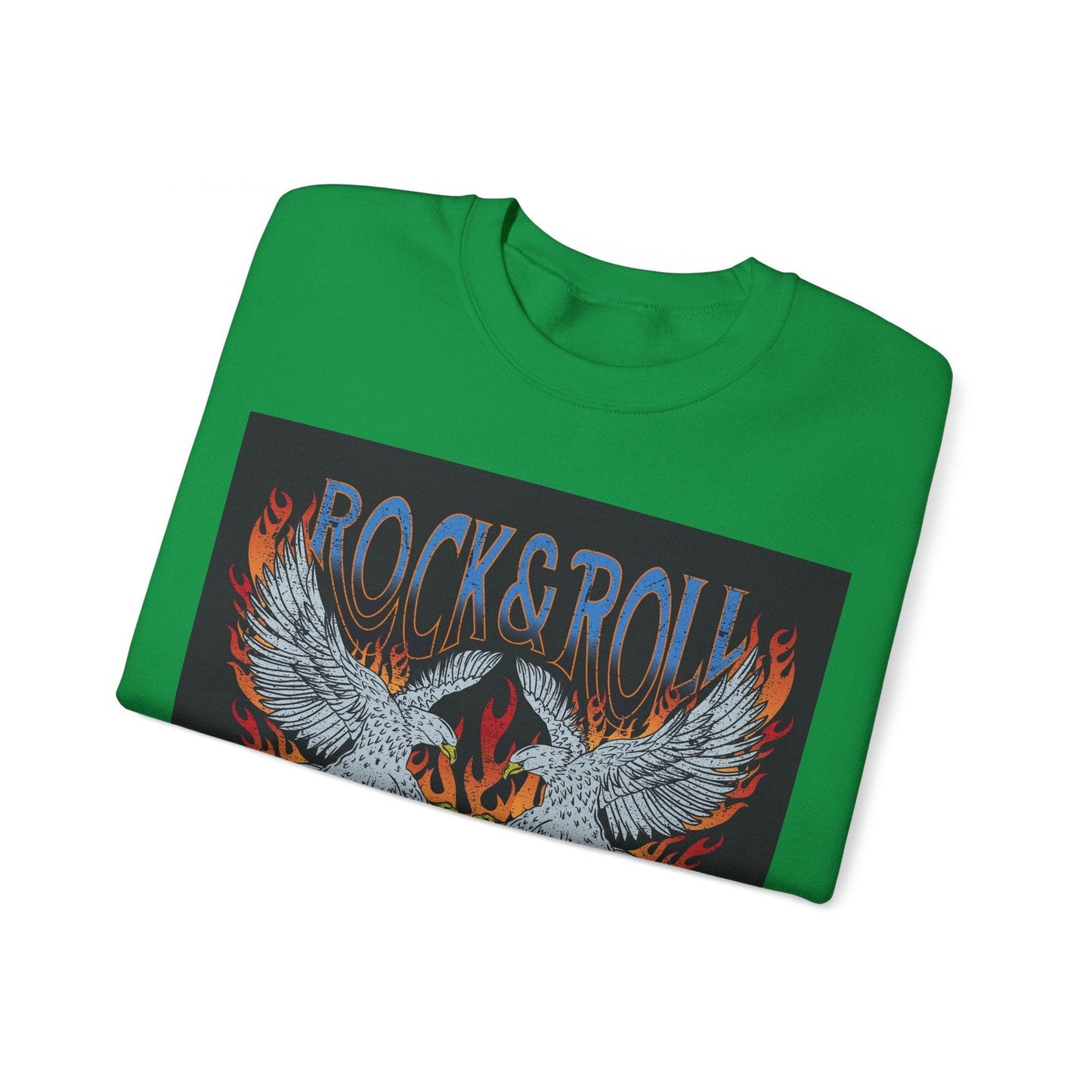 Rock & Roll Rock Star Unisex Heavy Blend™ Crewneck Sweatshirt - Lizard Vigilante