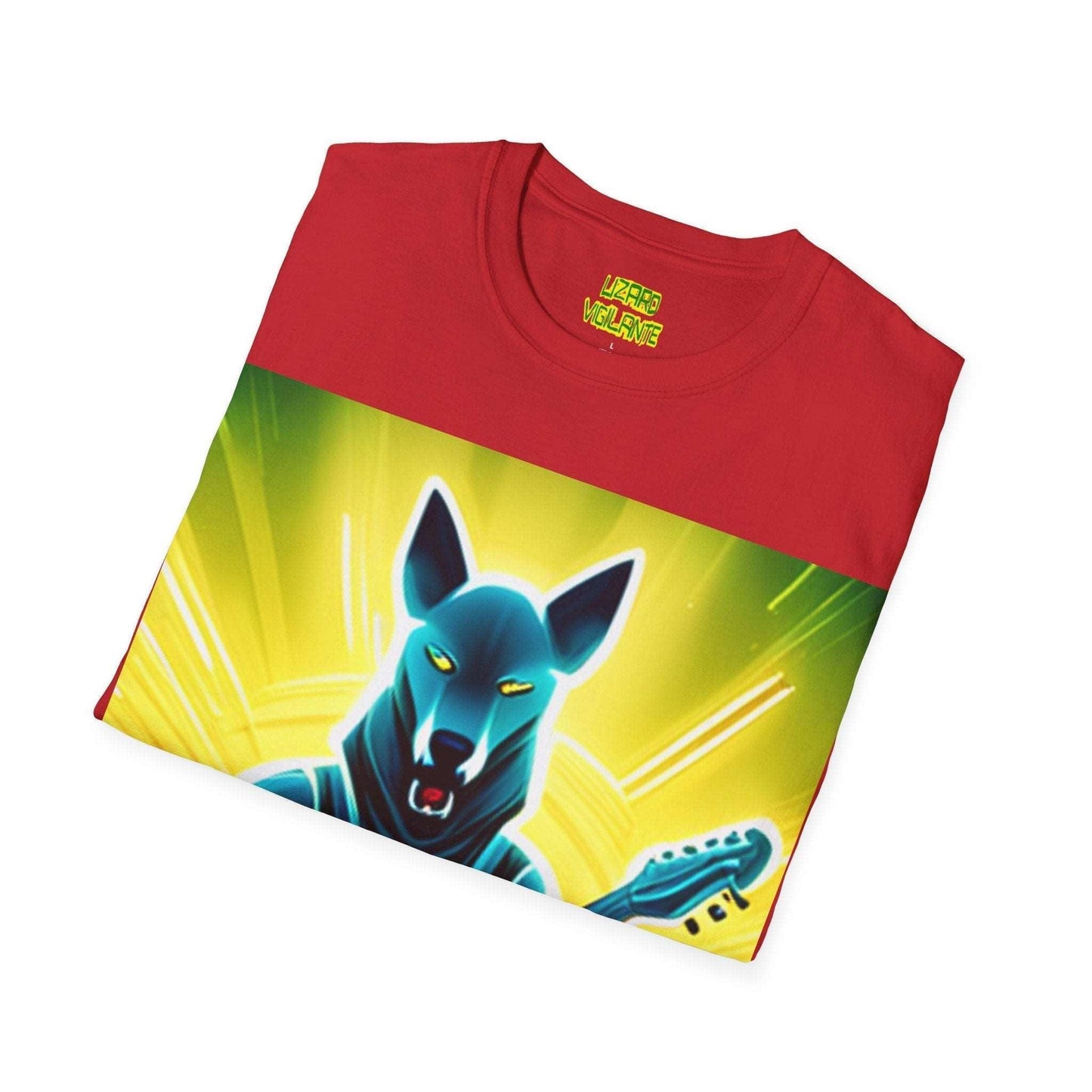 7-String Dog Unisex Softstyle T-Shirt - Premium T-Shirt from Printify - Just $24.45! Shop now at Lizard Vigilante
