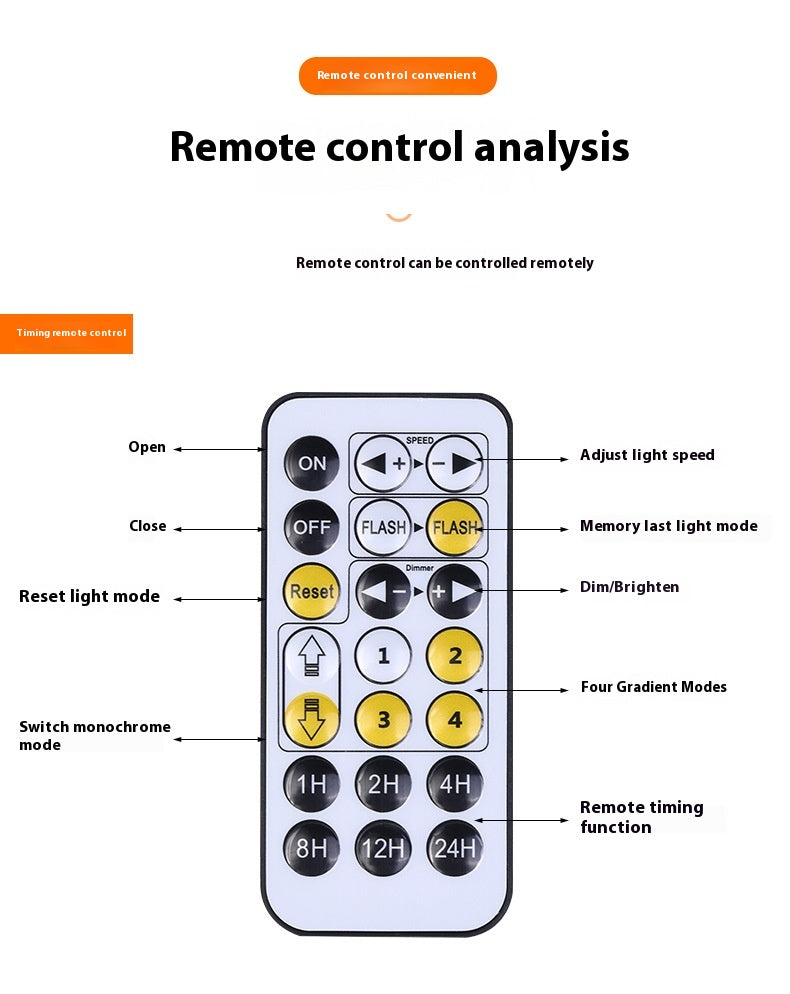Horse Head Series Colorful Touch Remote Control 3D Table Lamp