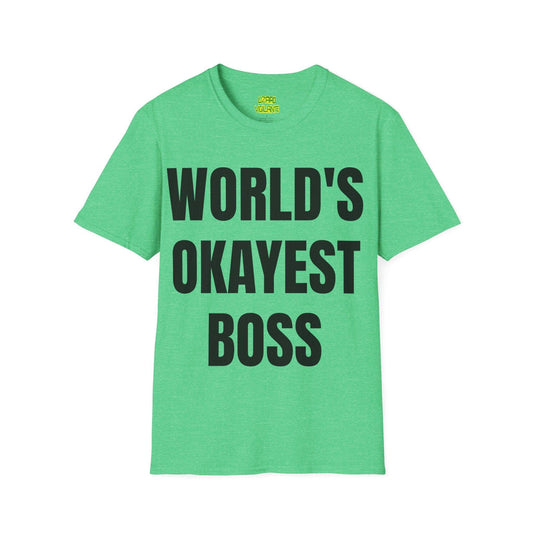 World's Okayest Boss Unisex Softstyle T-Shirt - Lizard Vigilante