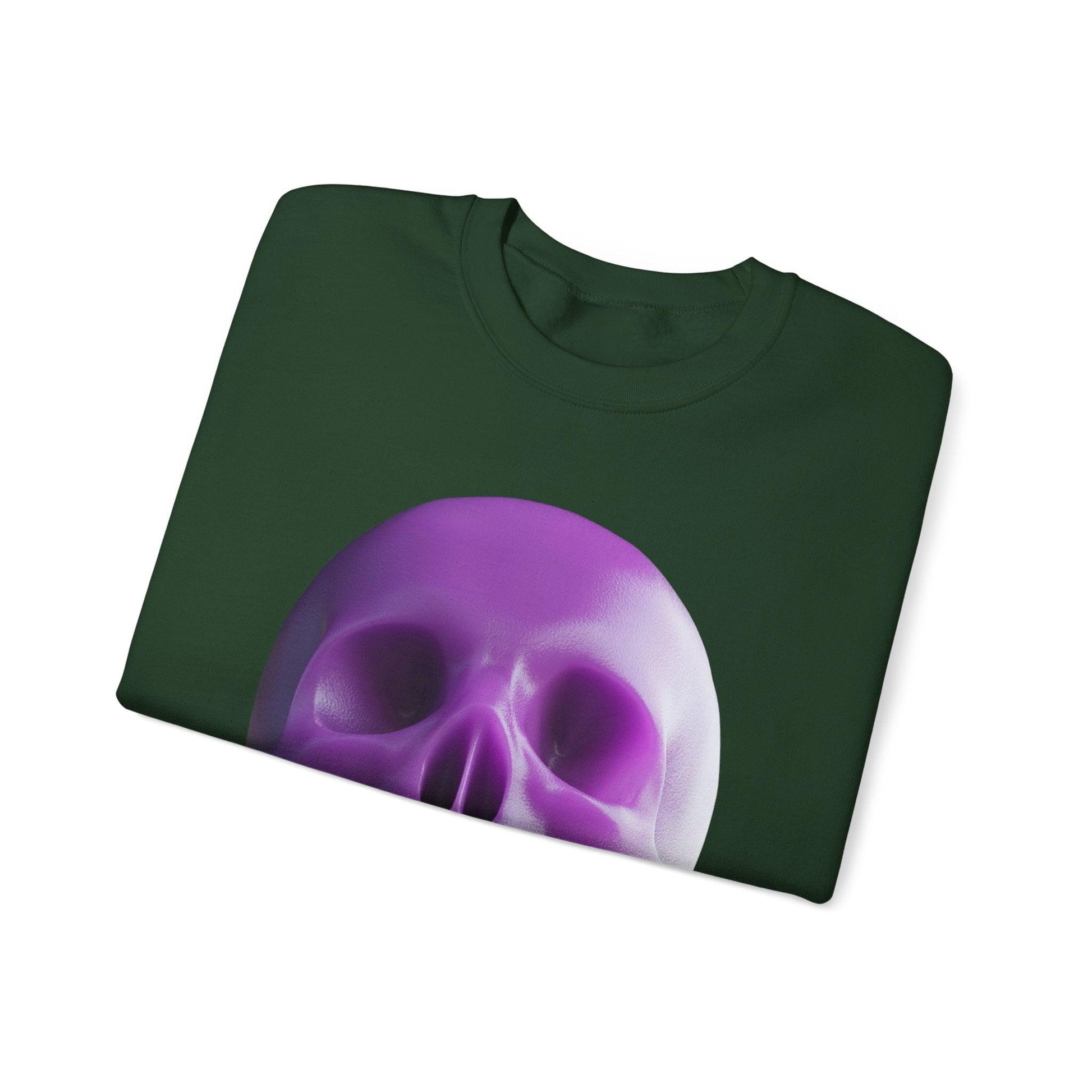 The Purple Skull of Glory Unisex Heavy Blend™ Crewneck Sweatshirt - Lizard Vigilante