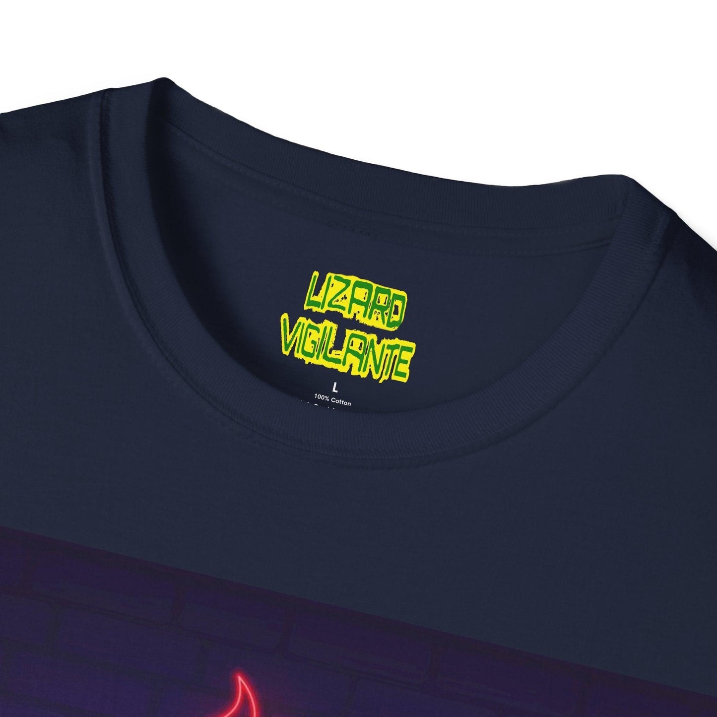 Neon Rock Festival Unisex Softstyle T-Shirt - Lizard Vigilante