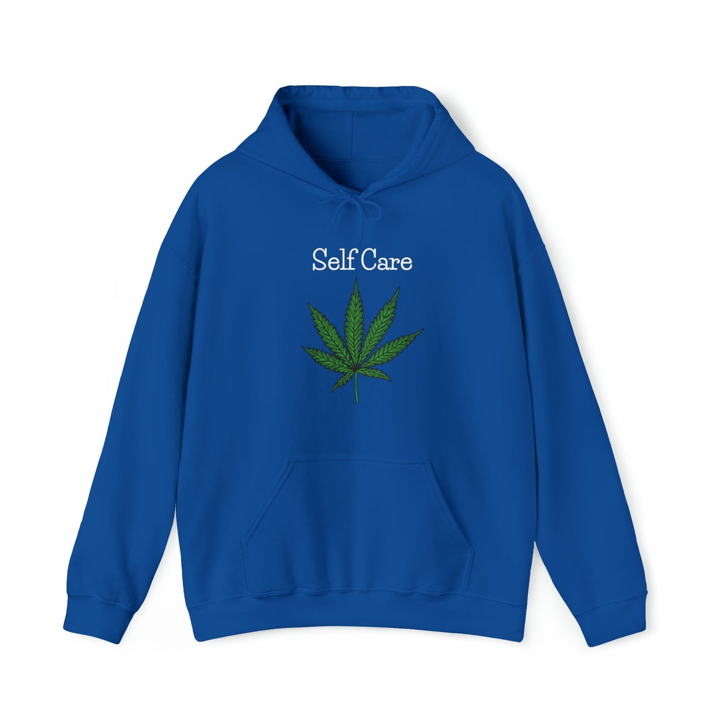 Self Care Weed Leaf Hoodies