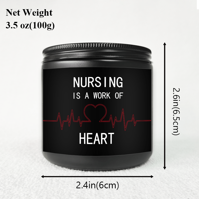 Lavender Scented Candle 5.3oz - Perfect Appreciation Gift for Nurses, Nursing Students, and Paramedics on Nurses' Day, Birthday, Graduation, or Thanksgiving - Unique and Meaningful Present, Women Men, Labor And Delivery, Nurs