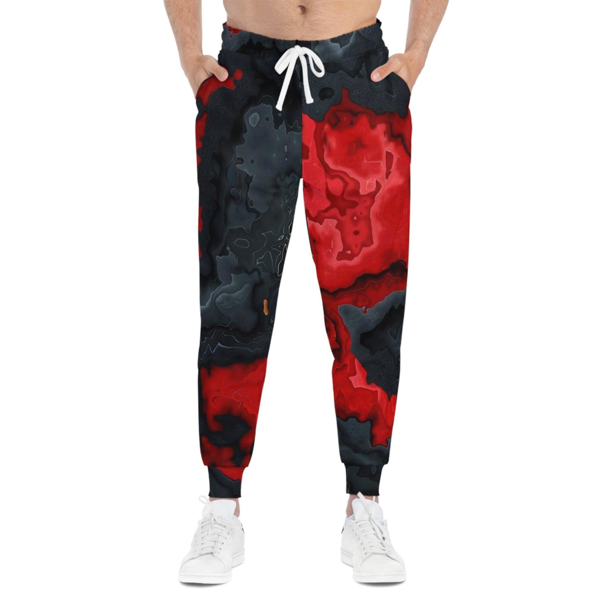 Red Lava Athletic Joggers - Premium All Over Prints from Printify - Just $57.99! Shop now at Lizard Vigilante