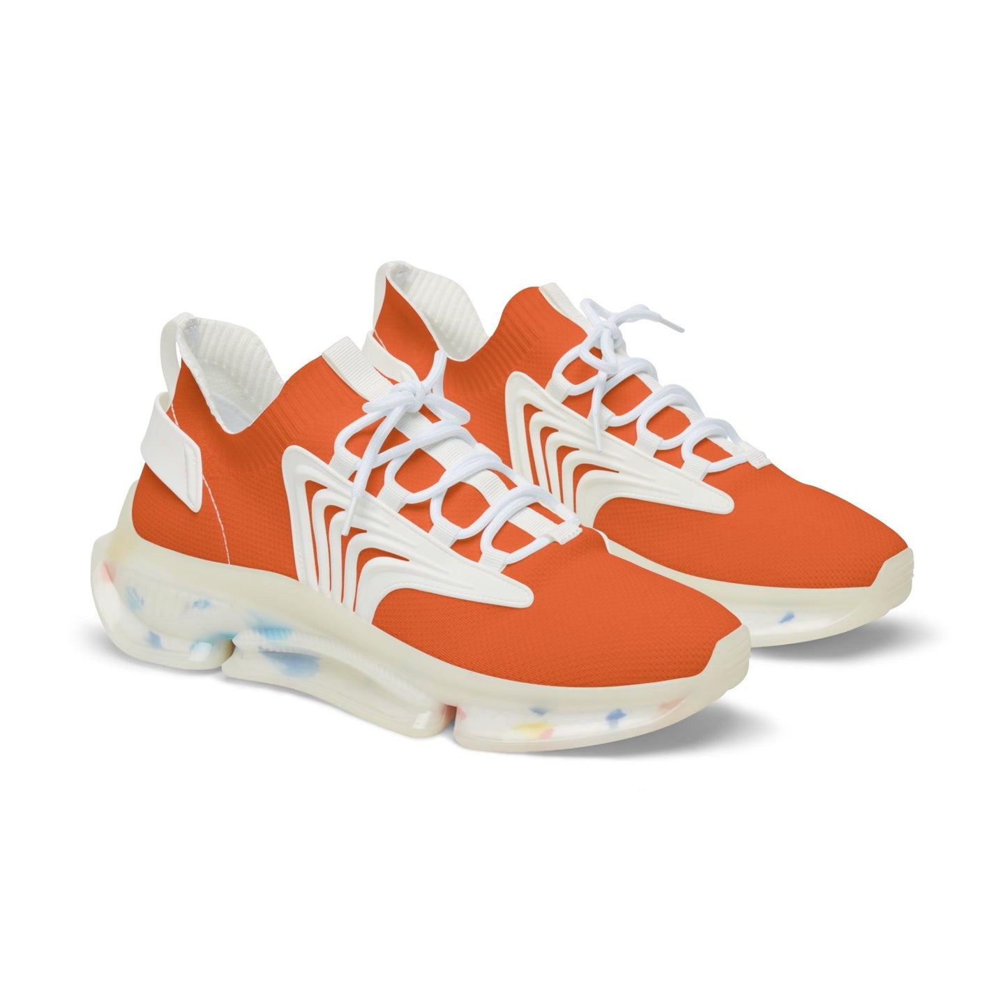 Men's Mesh Sneakers - Orange - Lizard Vigilante