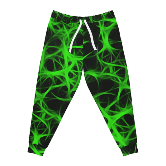 Nuclear Green Charged Athletic Joggers - Lizard Vigilante