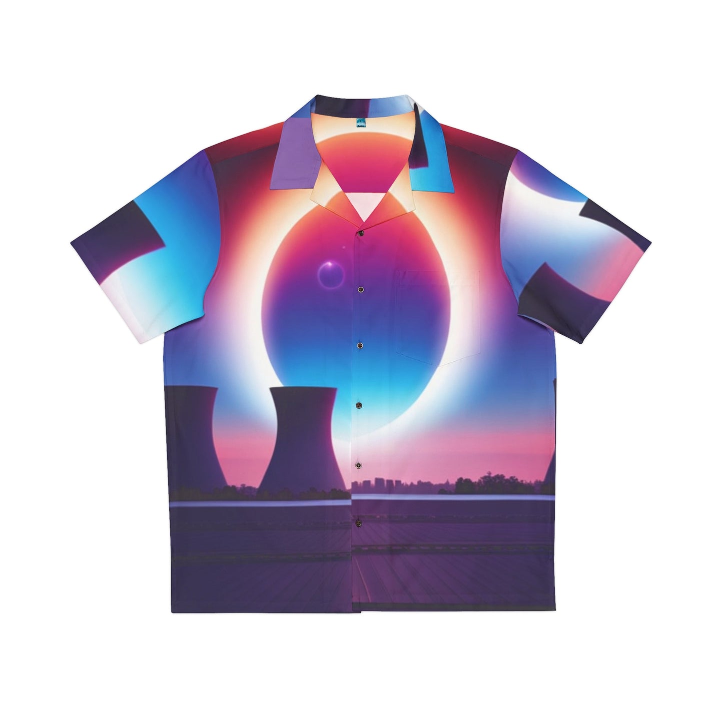 Solar Eclipse 2024 Men's Hawaiian Shirt (AOP) - Lizard Vigilante