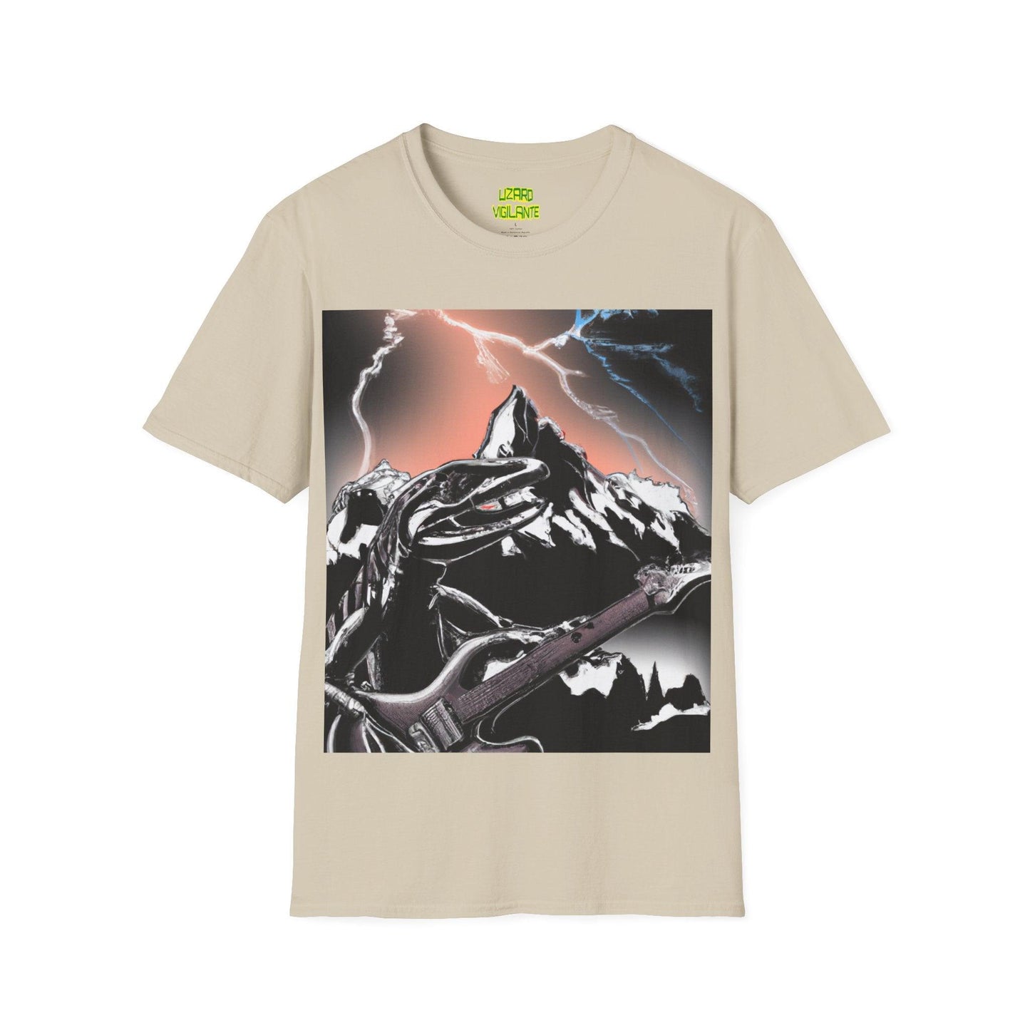 Lizard Vigilante at Mountain Unisex Softstyle T-Shirt - Lizard Vigilante