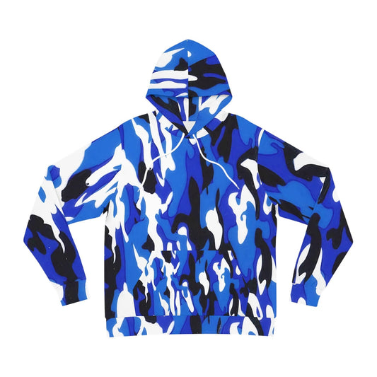 Blue White Black Camo Fashion Hoodie - Lizard Vigilante