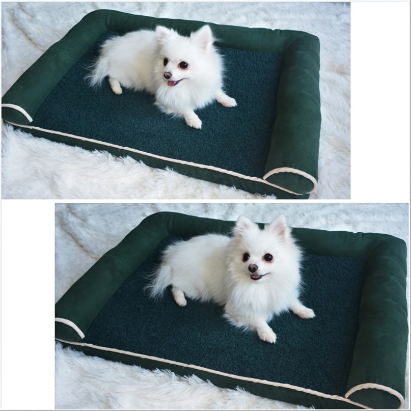 New Dog Sofa Pet Dog Bed Cat Bed Deep Sleep Dog House Square Thickened Warm Dog Mat Small Medium Large Dog House Pet Supplies Breathable Blanket Pet Dog Bed Dog Sofa Dog Bed Dog House Pet Supplies Accessories