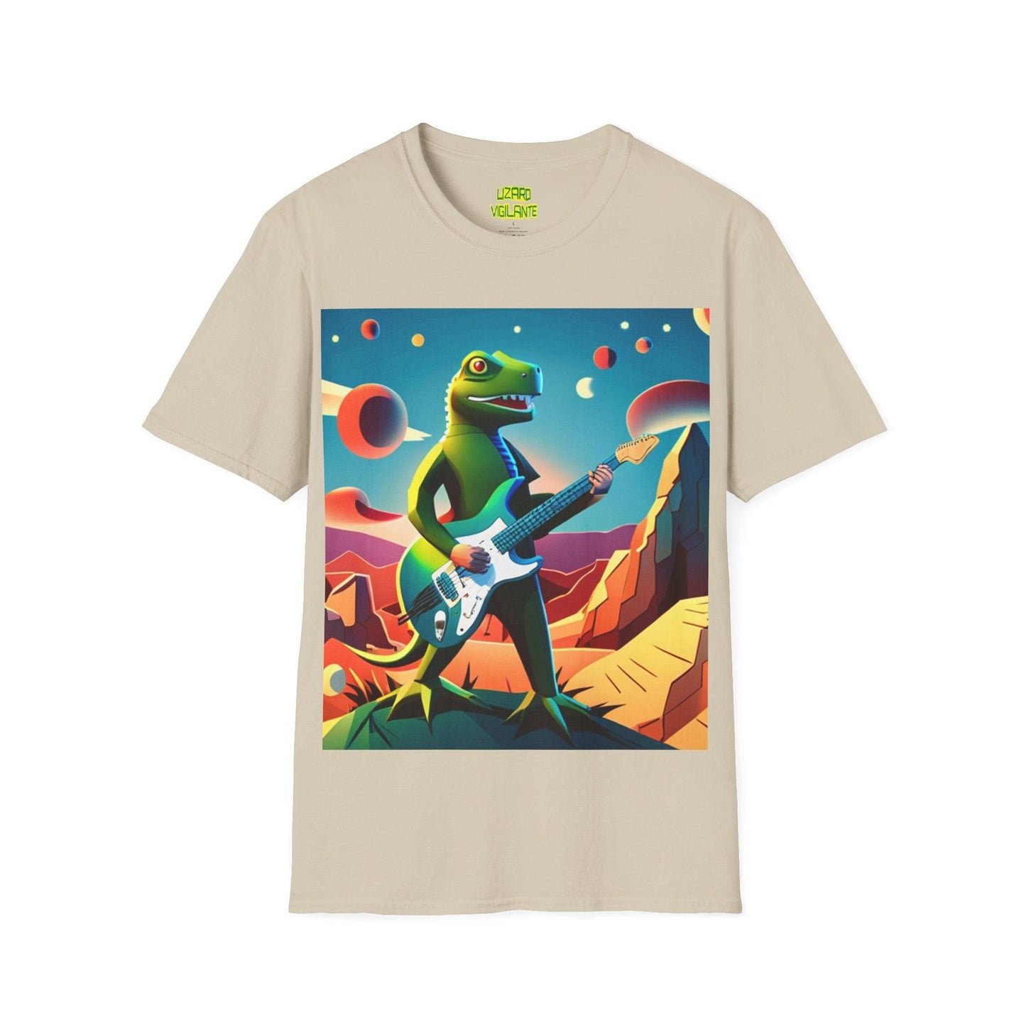 Lizard Vigilante Strats Unisex Softstyle T-Shirt - Lizard Vigilante