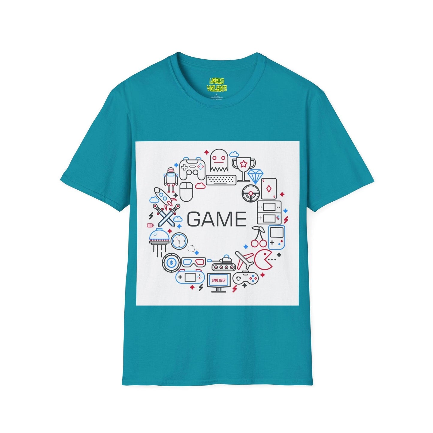 Video Game Unisex Softstyle T-Shirt - Lizard Vigilante