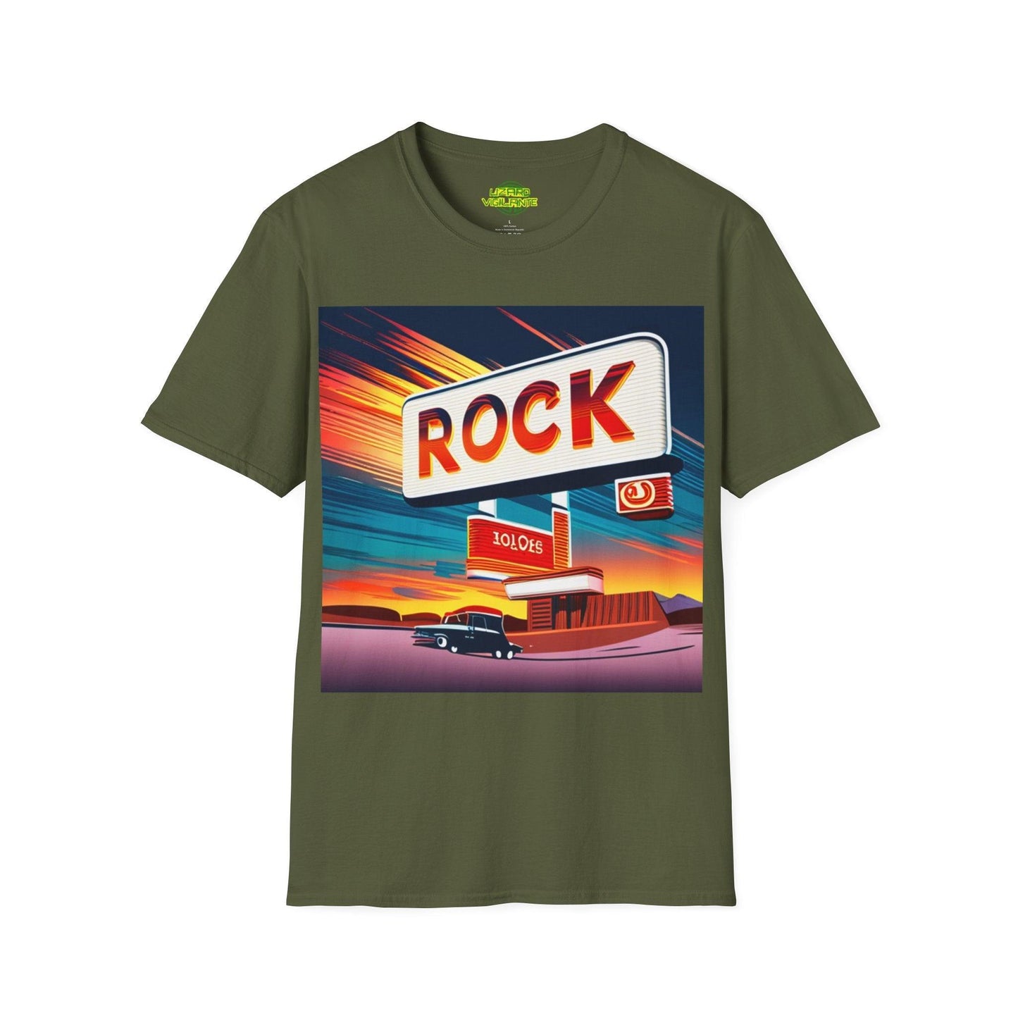 Rock Station Unisex Softstyle T-Shirt - Lizard Vigilante