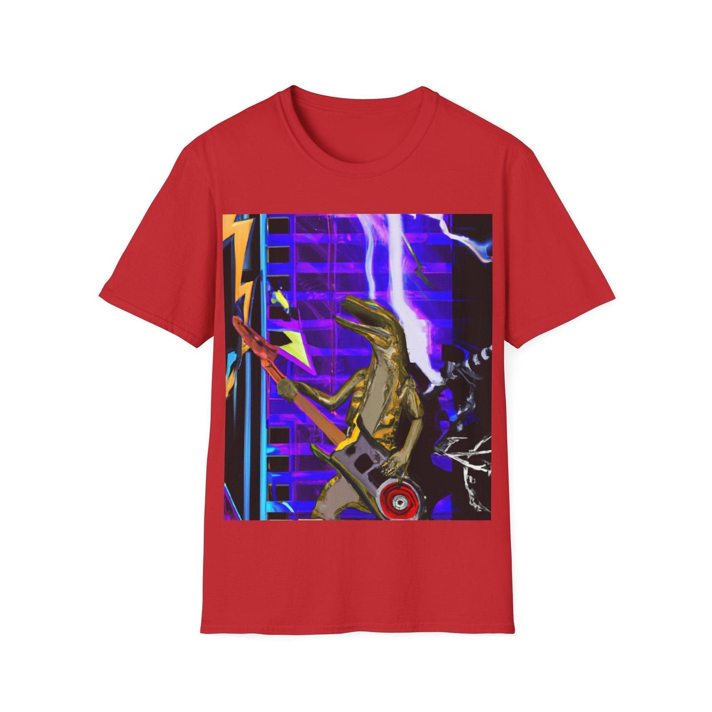 Lizard Zapped Vigilante Unisex Softstyle T-Shirt - Lizard Vigilante