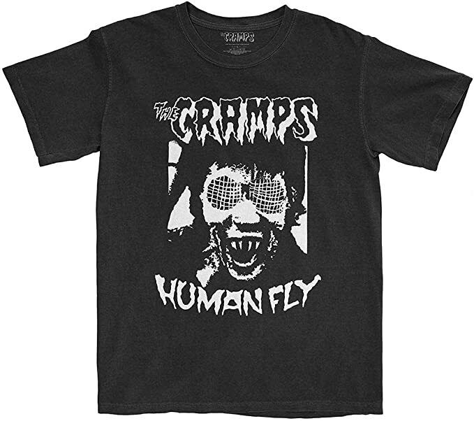 The Cramps Mens T-shirt- Logo Human Fly Album- New
