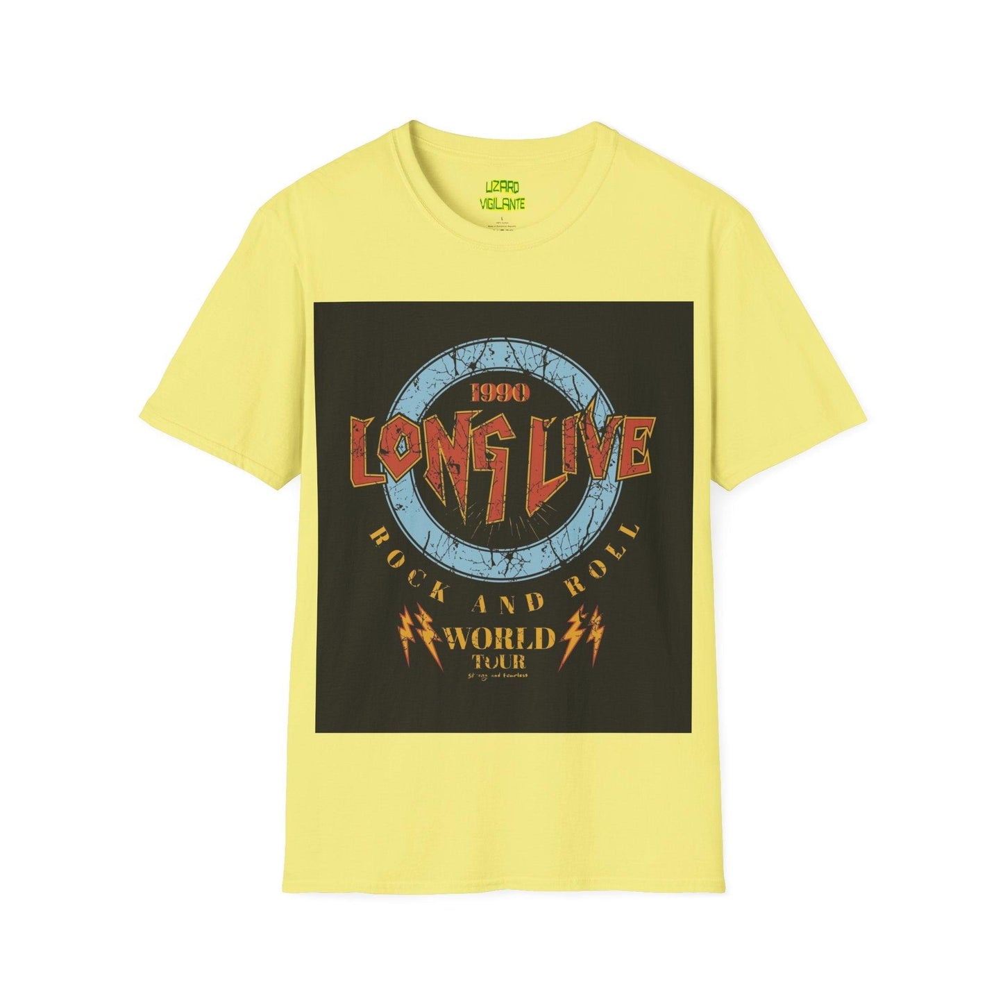 Long Live Rock And Roll Unisex Softstyle T-Shirt - Lizard Vigilante