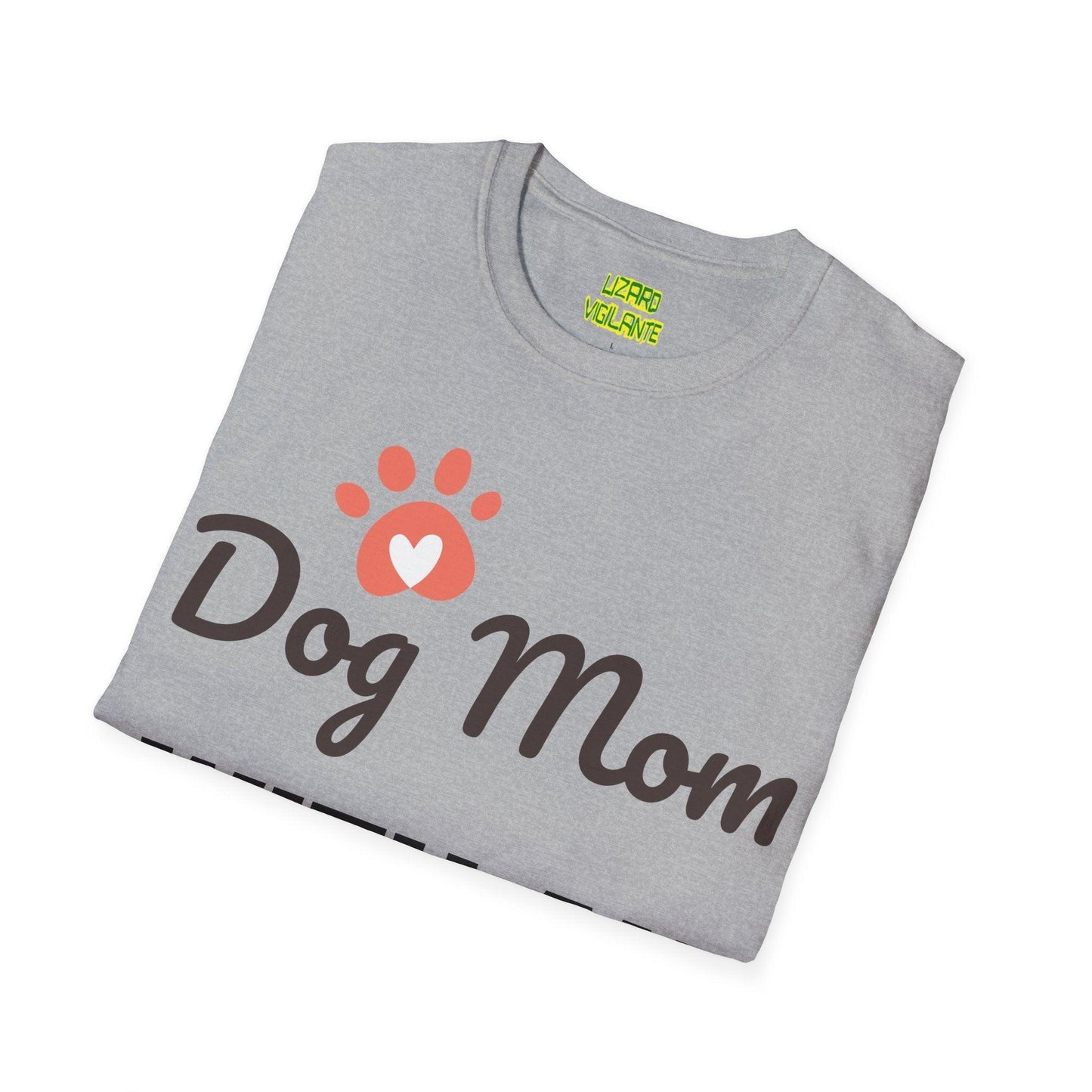 Dog Mom WITH AN ATTITUDE Unisex Softstyle T-Shirt - Lizard Vigilante