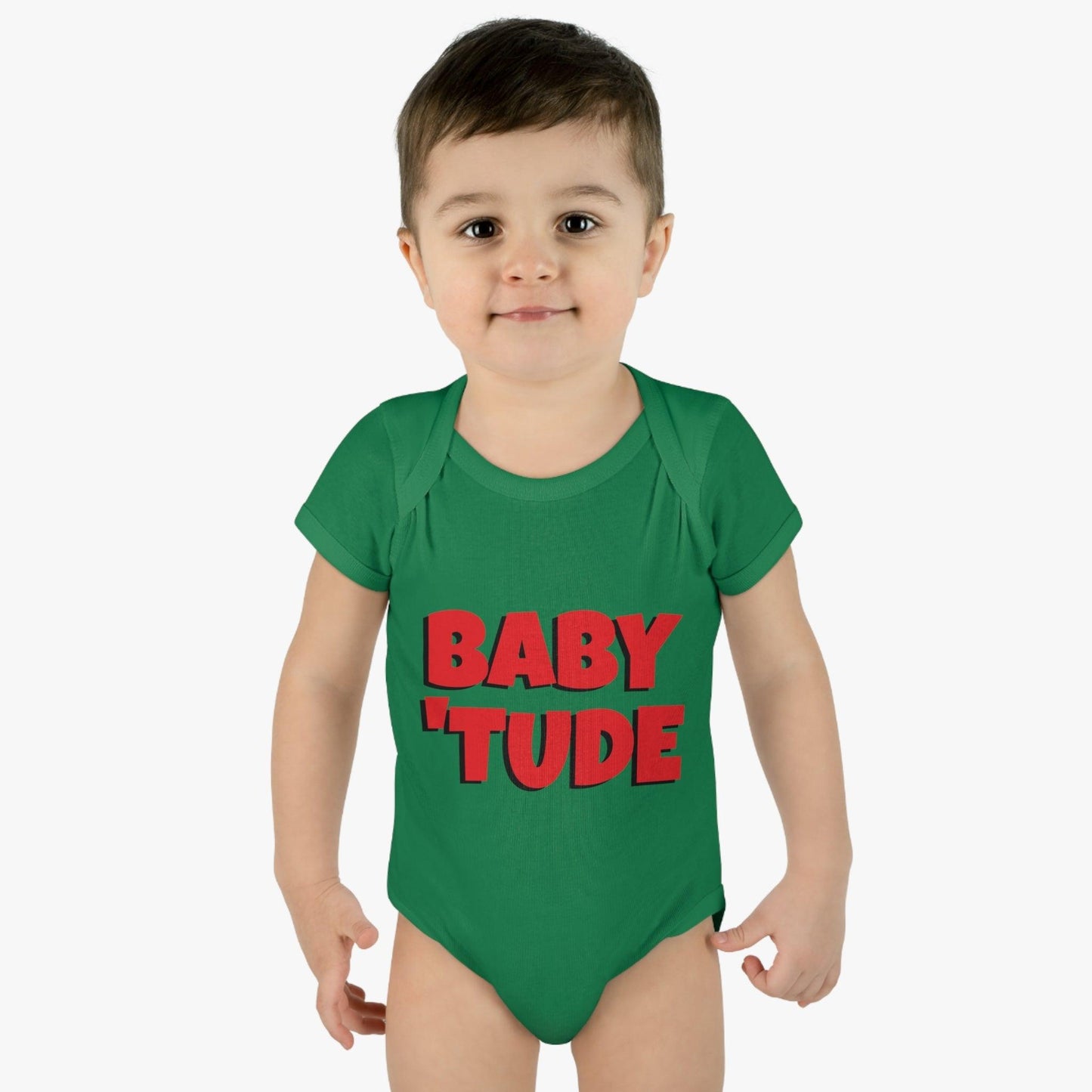 BABY 'TUDE Infant Baby Rib Bodysuit - Lizard Vigilante