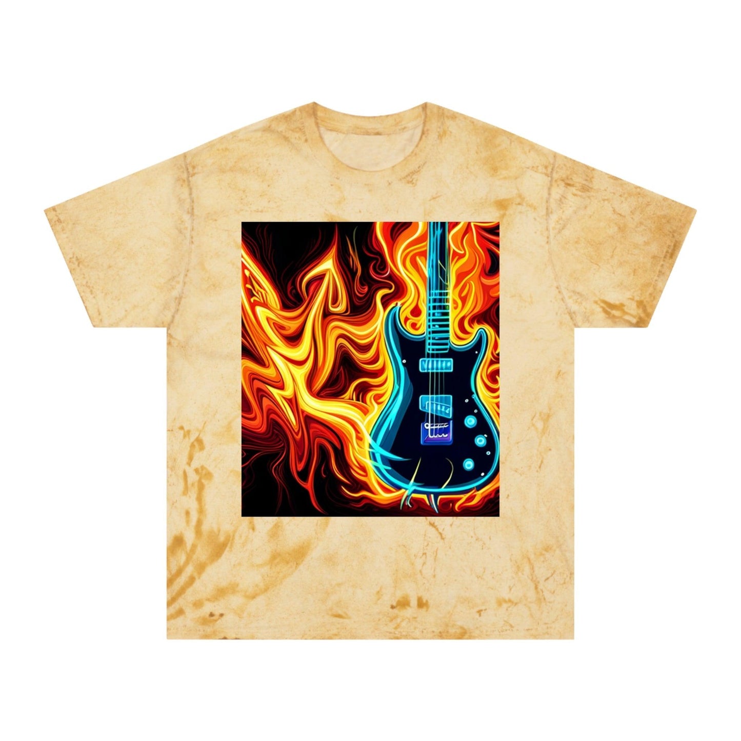 Flaming Axe Unisex Color Blast T-Shirt - Lizard Vigilante