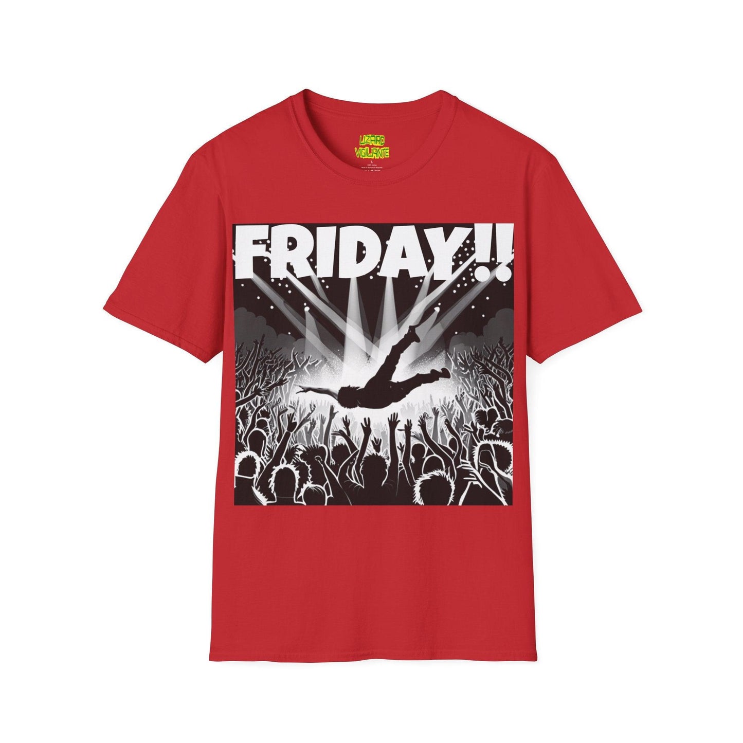 FRIDAY!! Unisex Softstyle T-Shirt in COLORS - Lizard Vigilante