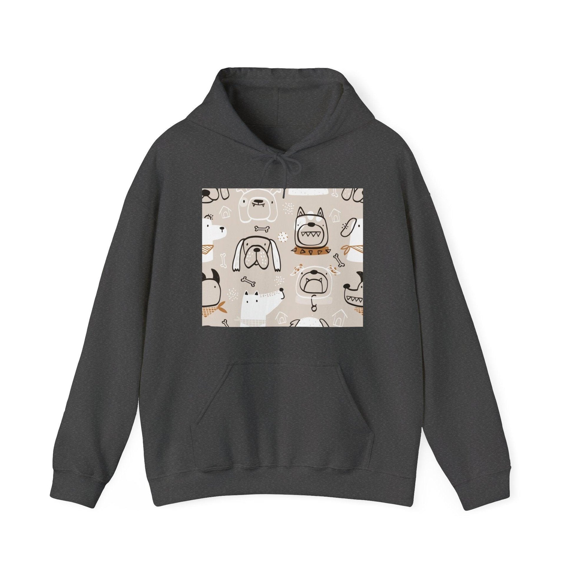 Illustrated Doggers 2 Unisex Heavy Blend™ Hooded Sweatshirt - Premium Hoodie from Printify - Just $39.34! Shop now at Lizard Vigilante