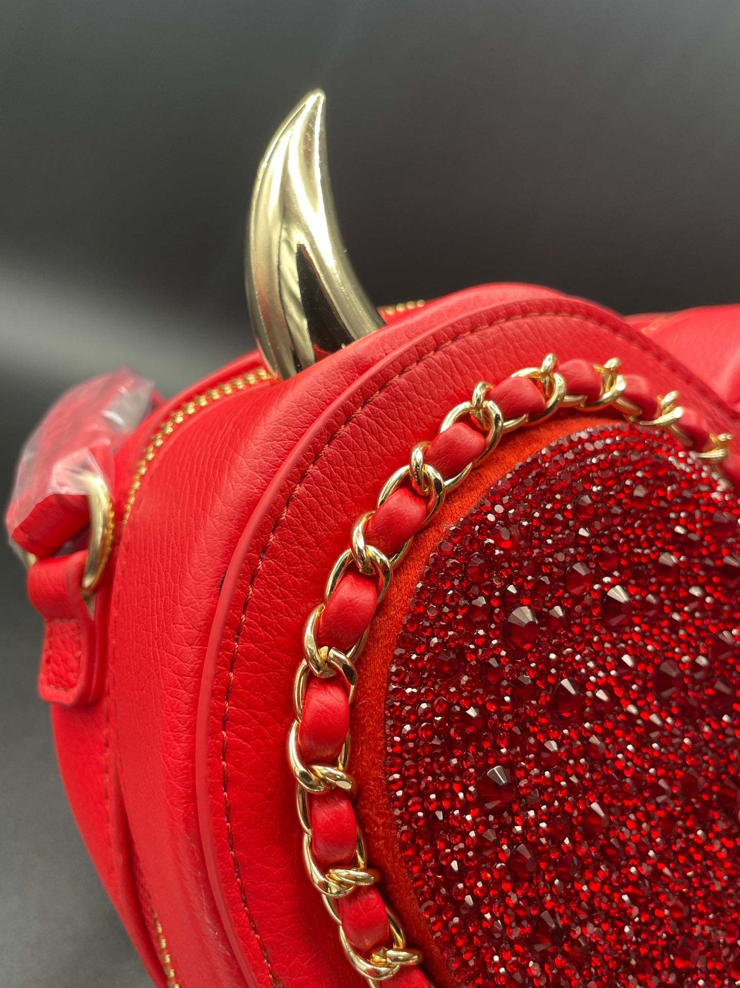 Betsey Johnson Kitsch Devil In The Details Crossbody Red