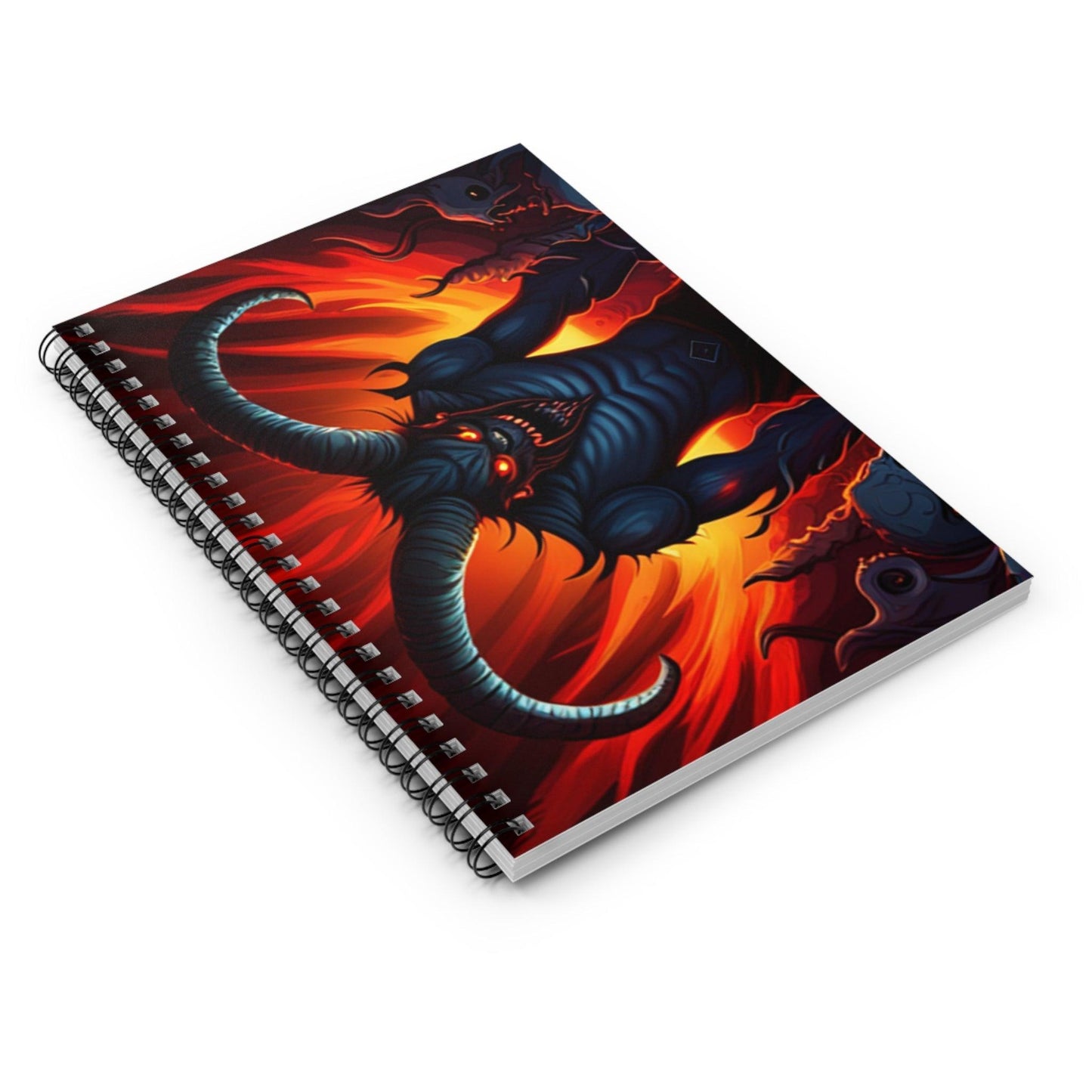 Horny Devil Spiral Notebook - Ruled Line - Lizard Vigilante