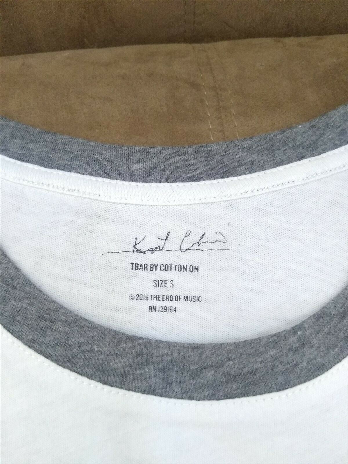 KURT COBAIN - White Tank Top Shirt ~Never Worn~ Small