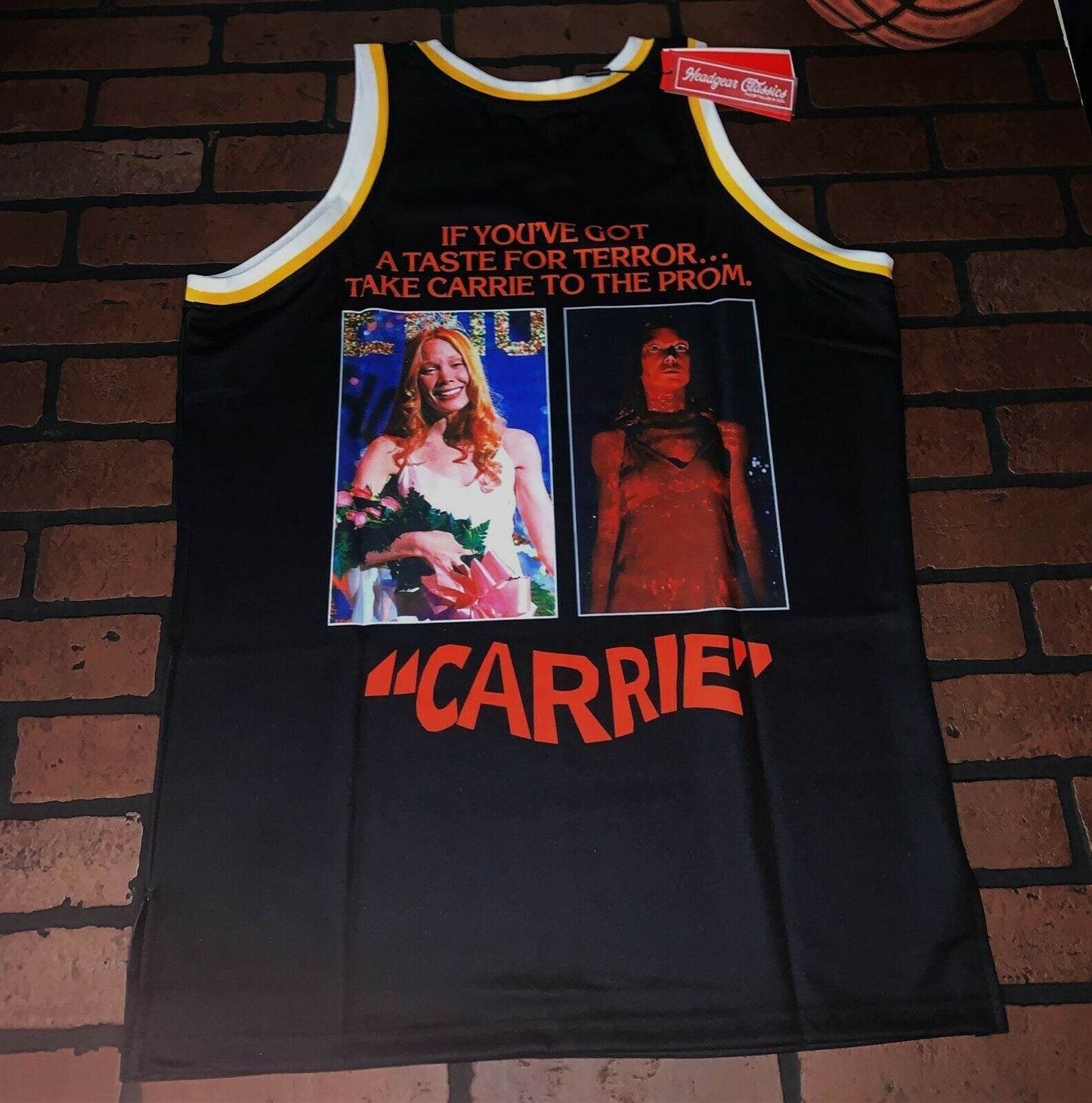 CARRIE (The Movie) Headgear Classics Basketball Jersey ~Never Worn~ S M L XL