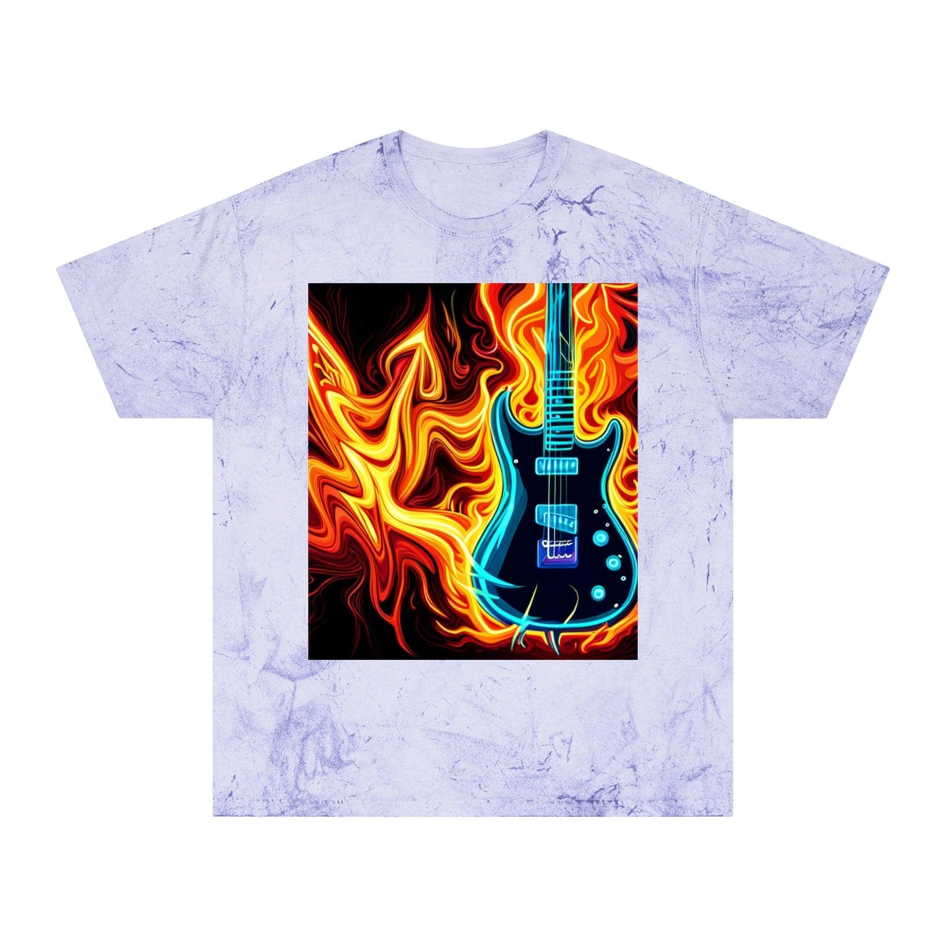 Flaming Axe Unisex Color Blast T-Shirt - Lizard Vigilante