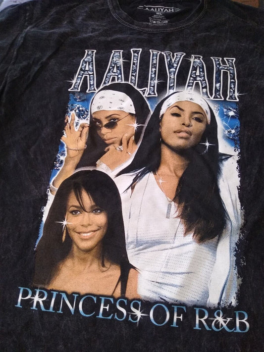 AALIYAH - Princess of R&B Tie Dye T-shirt ~Never Worn~ M/L