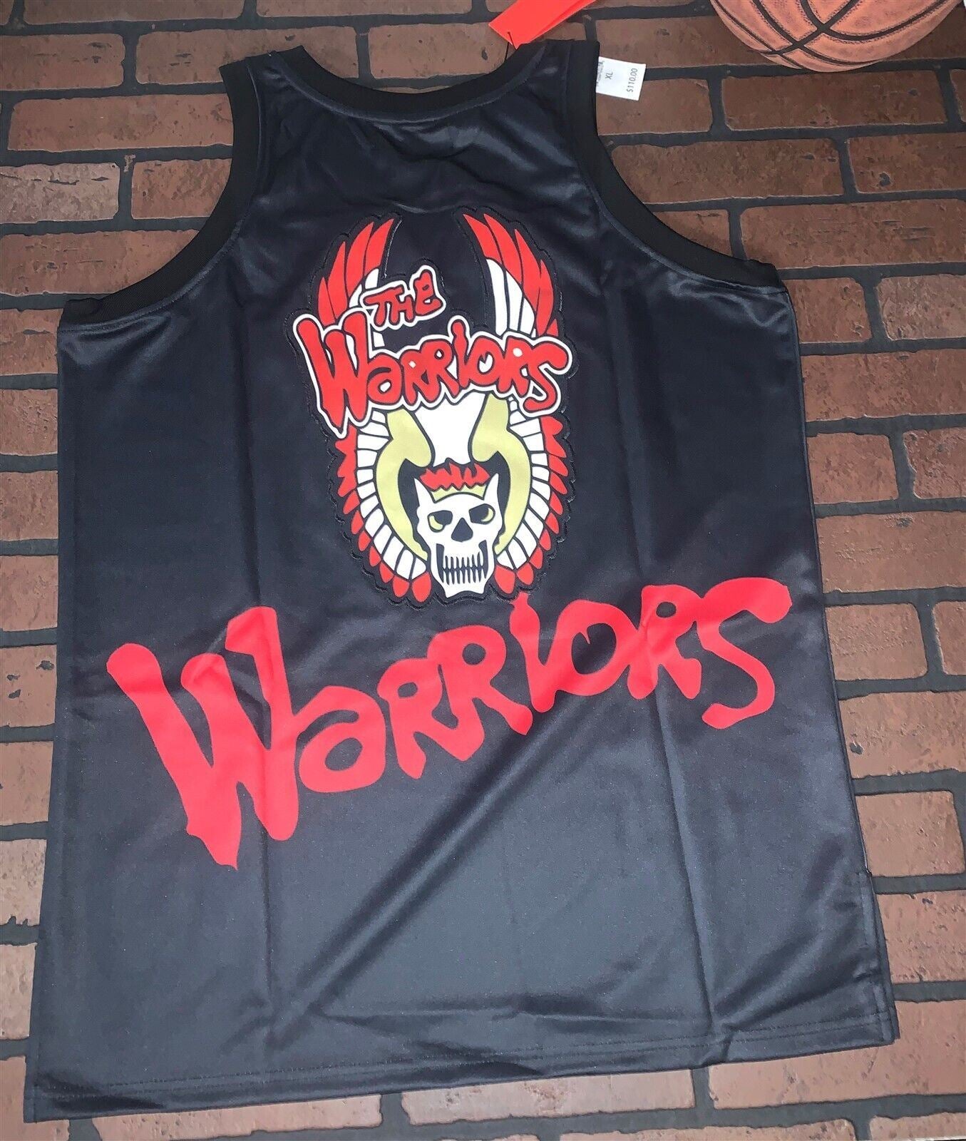 THE WARRIORS Black Headgear Classics Basketball Jersey ~Never Worn~ S M 2XL 3XL