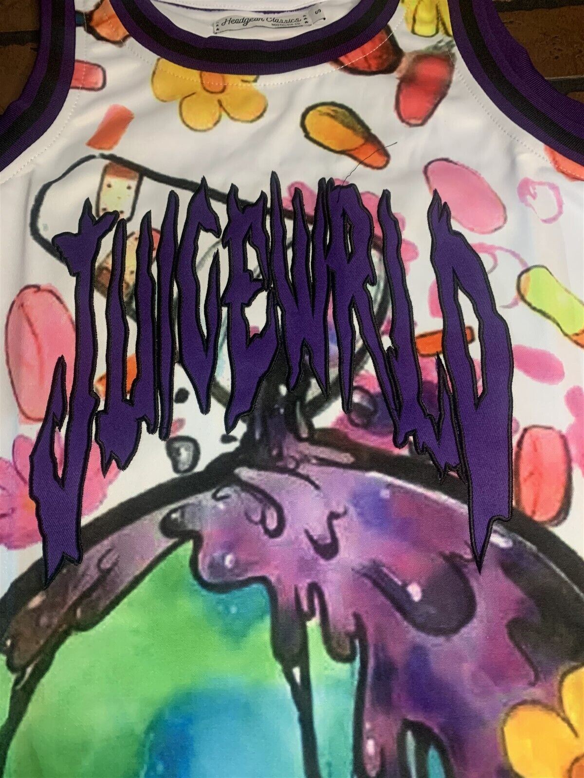 JUICE WRLD 999 Pills Headgear Classics Basketball Jersey ~Never Worn~ S M XL