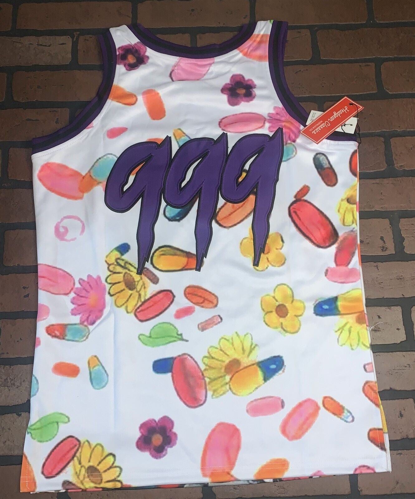 JUICE WRLD 999 Pills Headgear Classics Basketball Jersey ~Never Worn~ S M XL