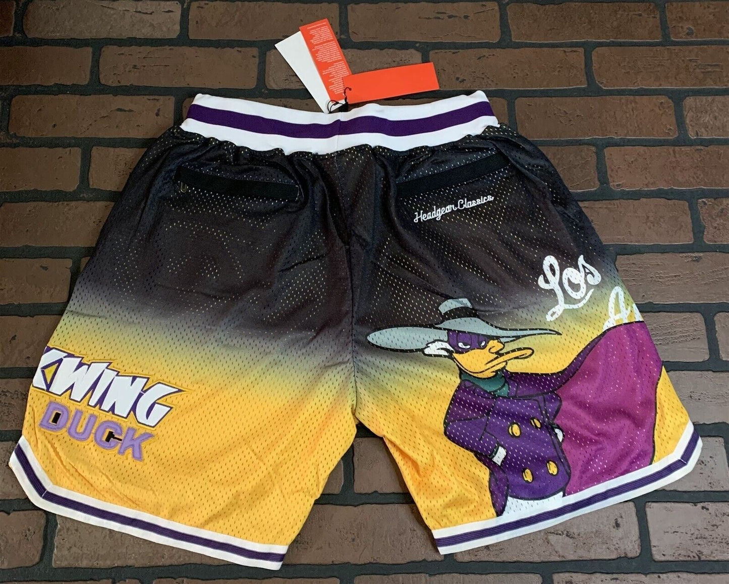 DARKWING DUCK / LOS ANGELES Headgear Classics Basketball Shorts ~Never Worn~