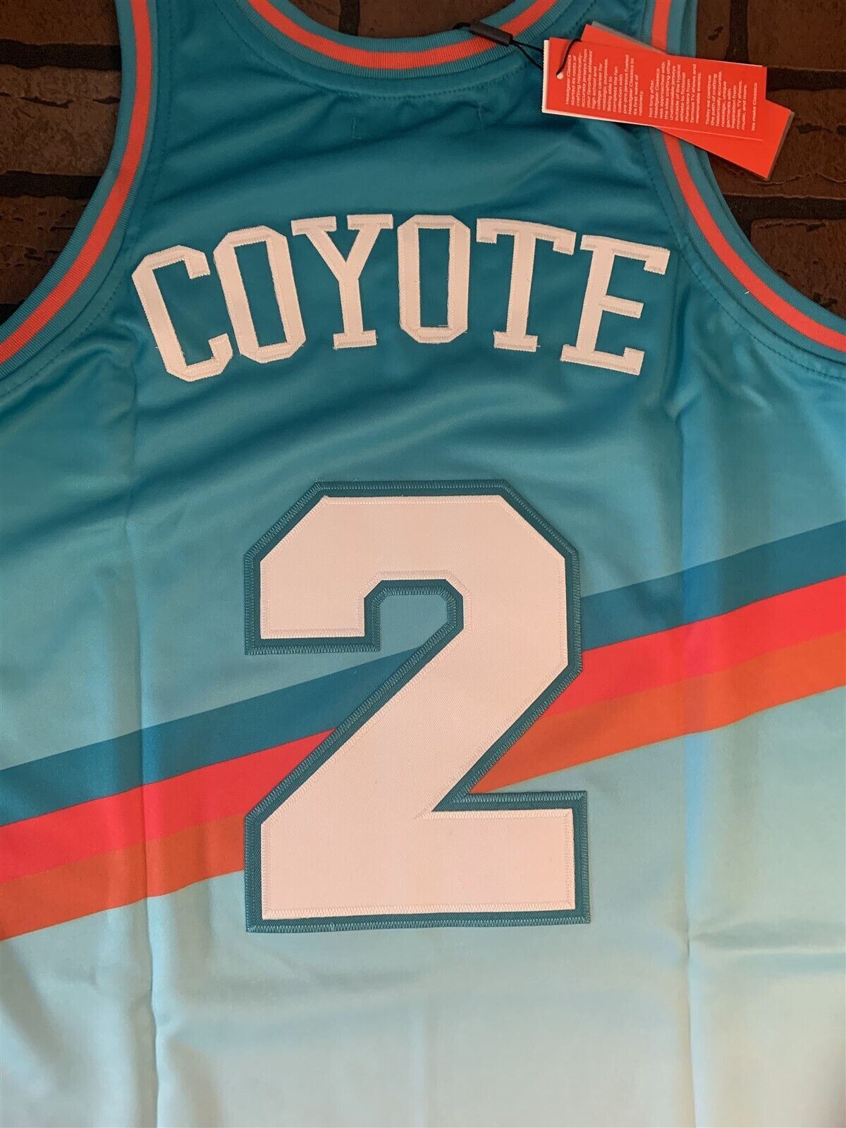 WILE E COYOTE Headgear Classics Basketball Jersey~Not Worn~M XL