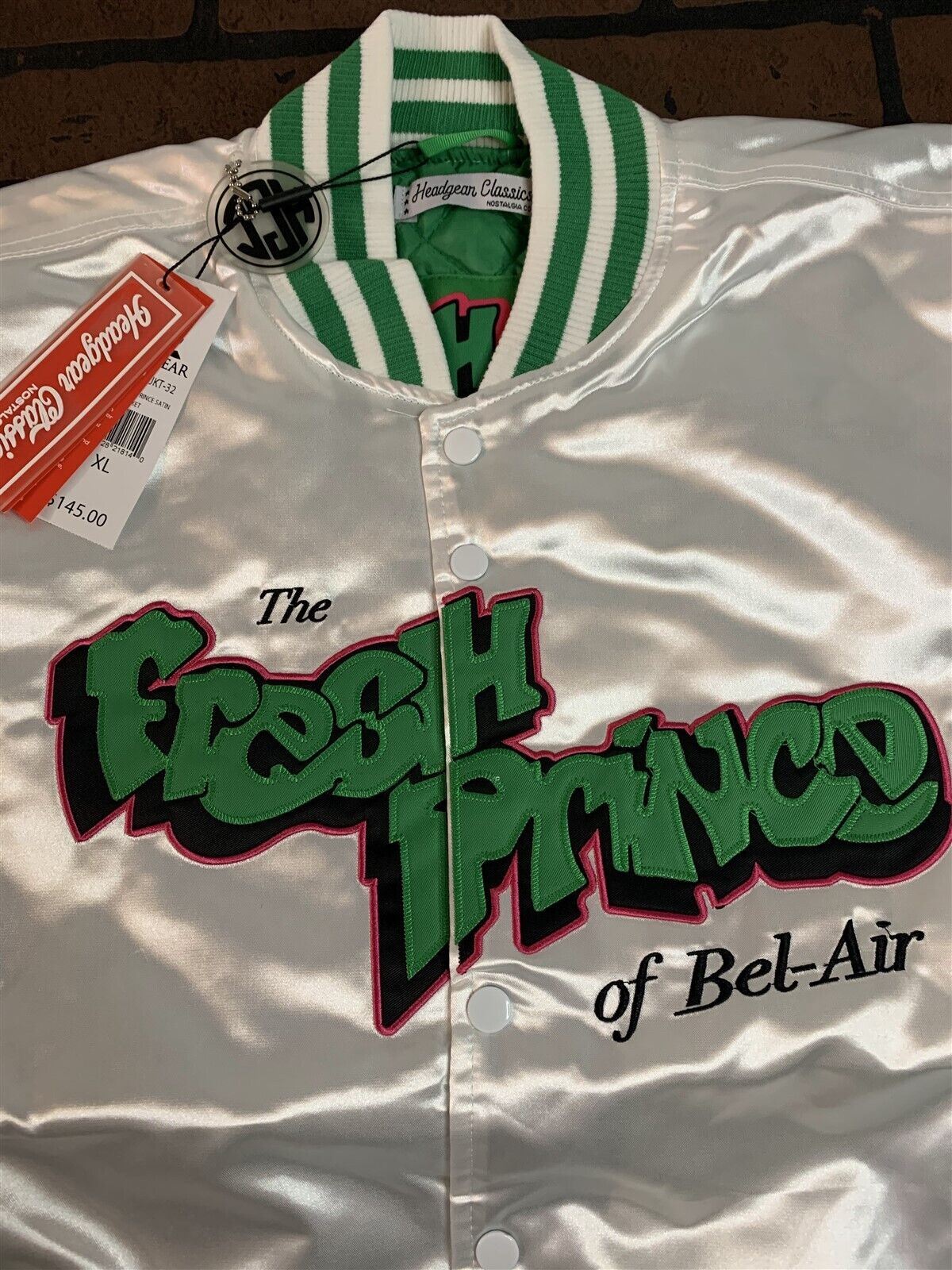 FRESH PRINCE OF BEL-AIR Headgear Classics White Streetwear Jacket~Never Worn~ XL