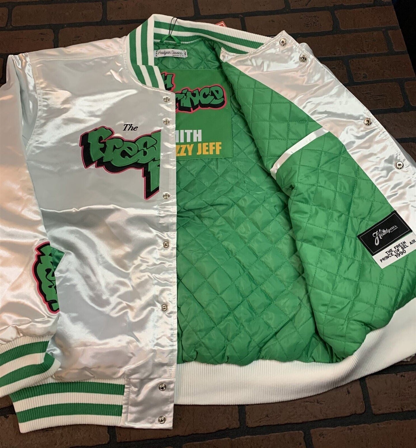 FRESH PRINCE OF BEL-AIR Headgear Classics White Streetwear Jacket~Never Worn~ XL