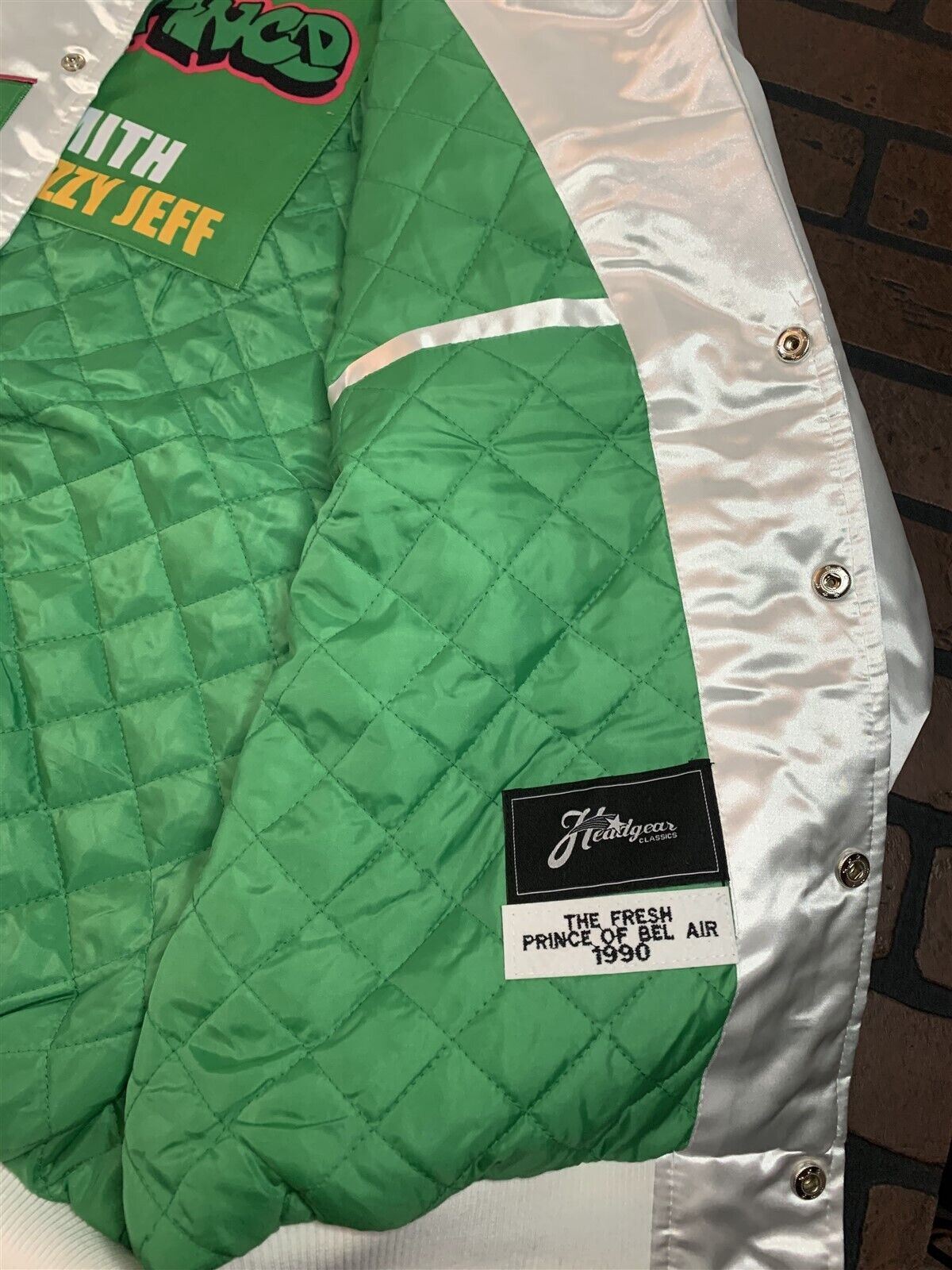 FRESH PRINCE OF BEL-AIR Headgear Classics White Streetwear Jacket~Never Worn~ XL