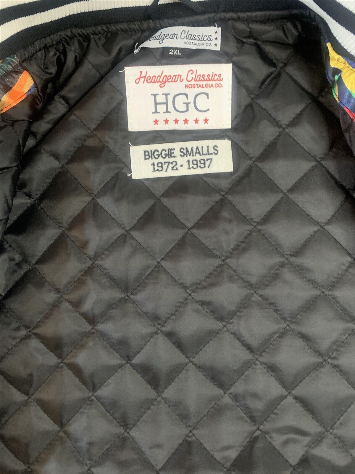 BAD BOY BIGGIE SMALLS Headgear Classics Streetwear Jacket~Never Worn~ M L XL 2XL