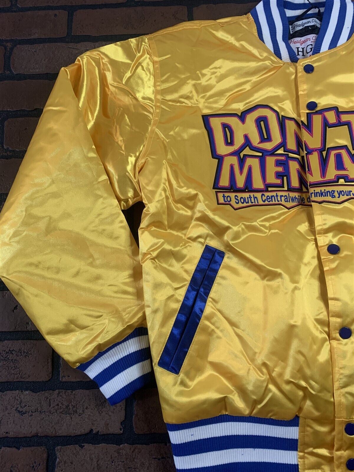 DON'T BE A MENACE LOR DOG Headgear Classics Streetwear Jacket~Never Worn~L XL 2X