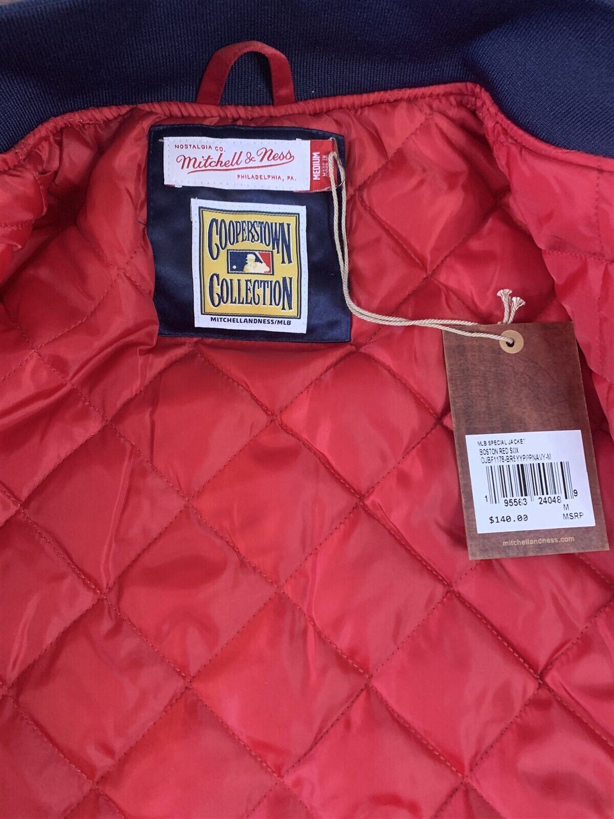 BOSTON Mitchell & Ness Special Script Heavyweight Jacket M L XL 2XL