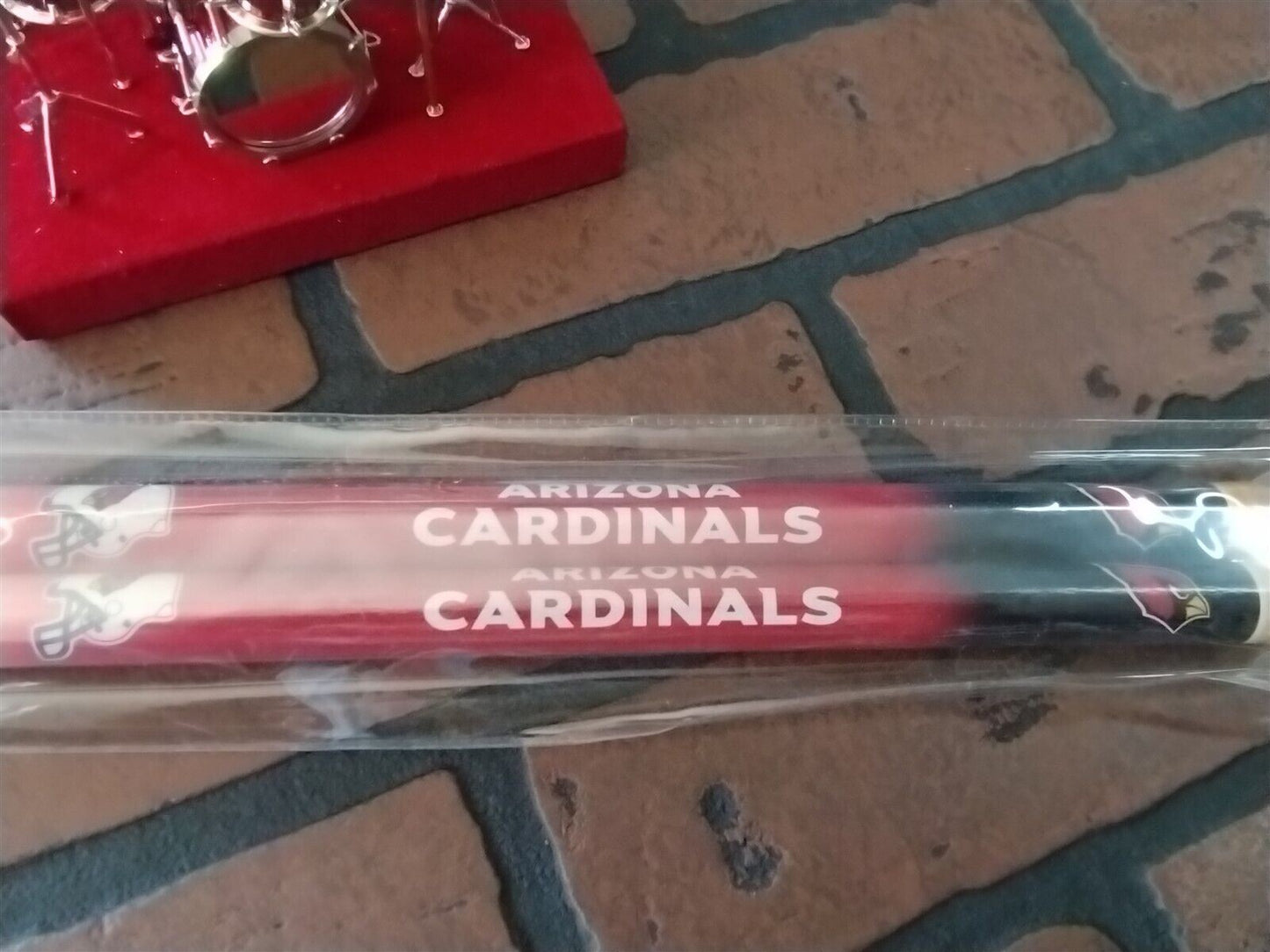ARIZONA CARDINALS Pair of Unused Woodrow Drumsticks ~Licensed~